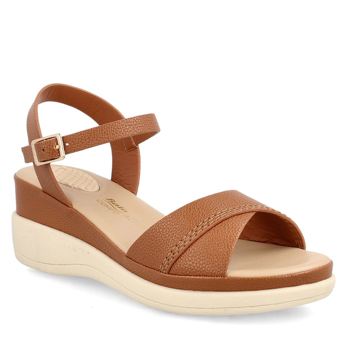 BATA - Sandalia Mujer Bata Comfit Cane Cafe