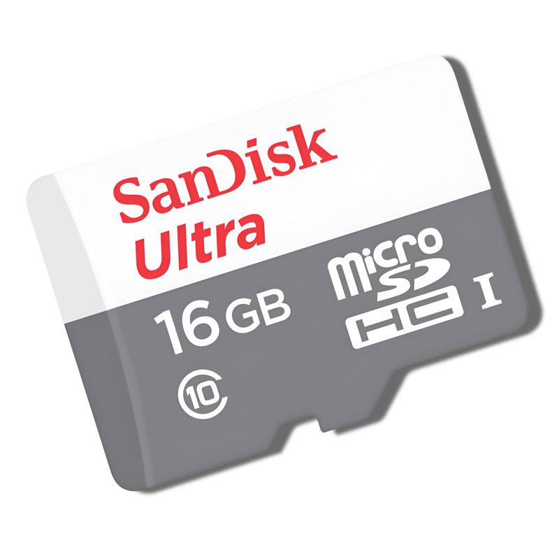 SANDISK - Memoria Micro SD Sandisk 16 Gb Clase 10 High Speed FHD - Negro