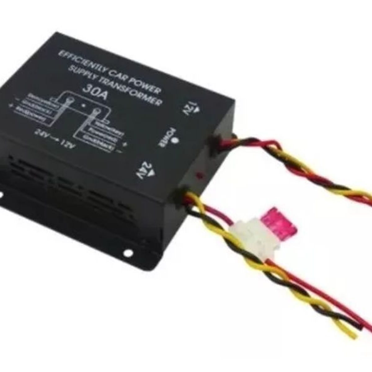 GENERICO - Transformador Corriente De 24 A 12 Volt 30 Amp Para Camion