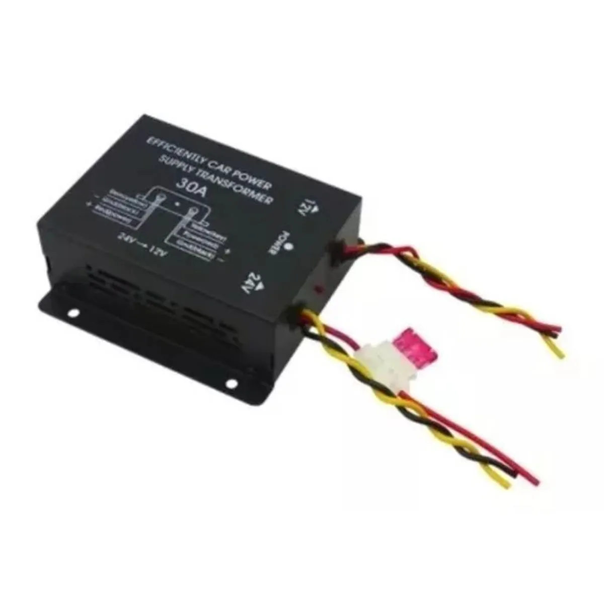 GENERICO - Transformador Corriente De 24 A 12 Volt 30 Amp Para Camion
