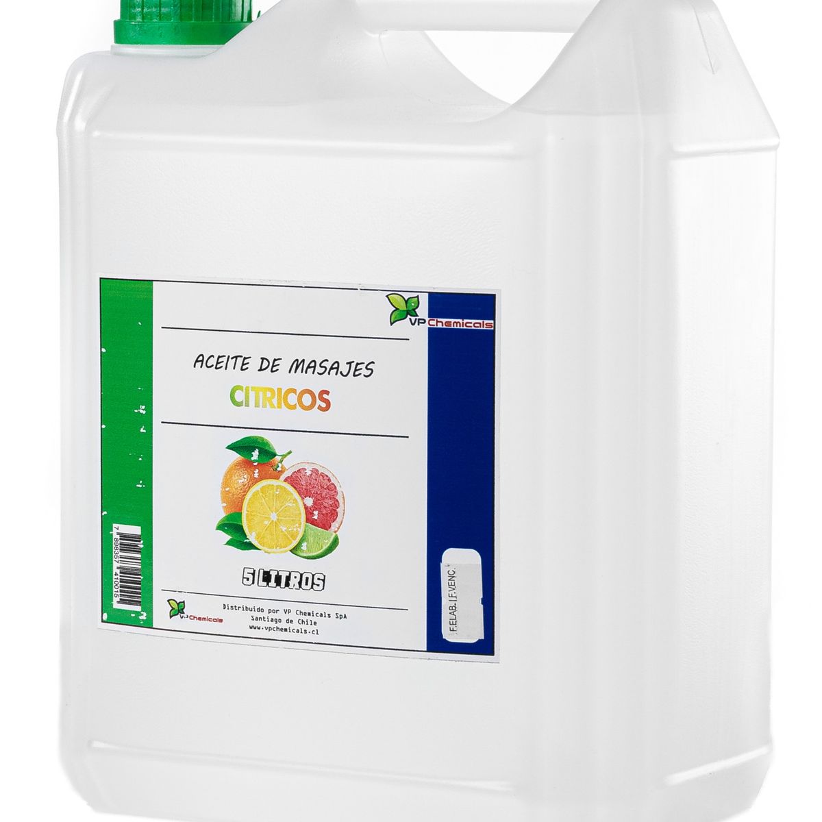 VP CHEMICALS - Aceite De Masajes Citricos - Bidon 5 Litros
