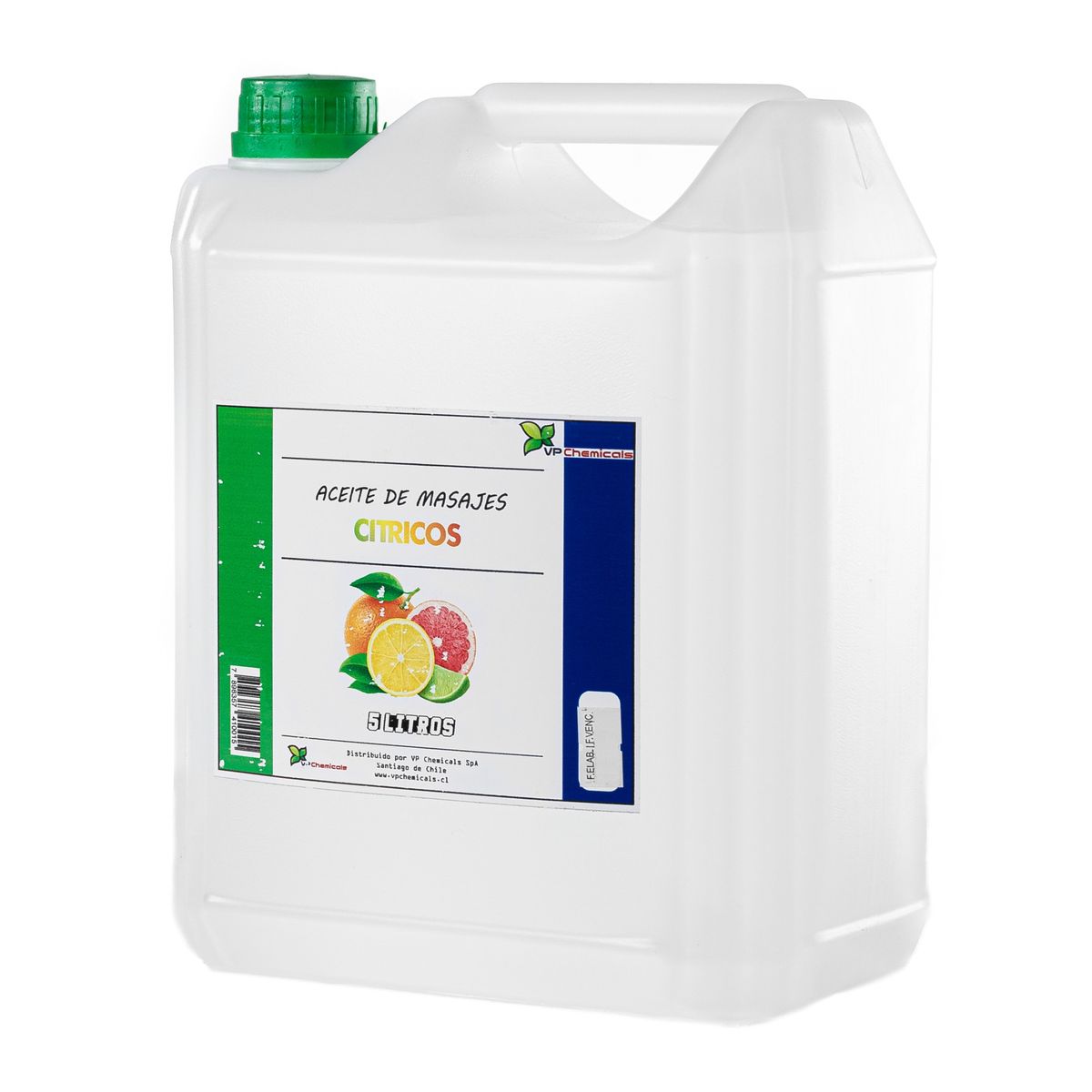 VP CHEMICALS - Aceite De Masajes Citricos - Bidon 5 Litros
