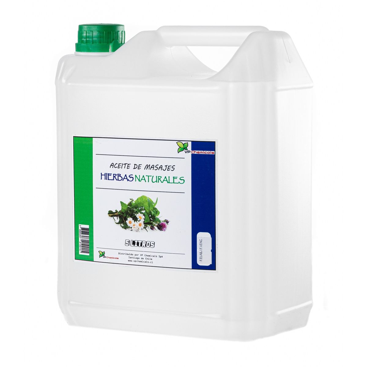 VP CHEMICALS - Aceite De Masajes Hierbas Naturales - Bidon 5 Litros