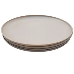 HOMEWELL - Set Platos Gris 267x017cm 4u