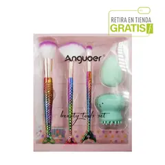 GENERICO - Anguoer® Kit Para Maquillaje Brochas Con Esponjas