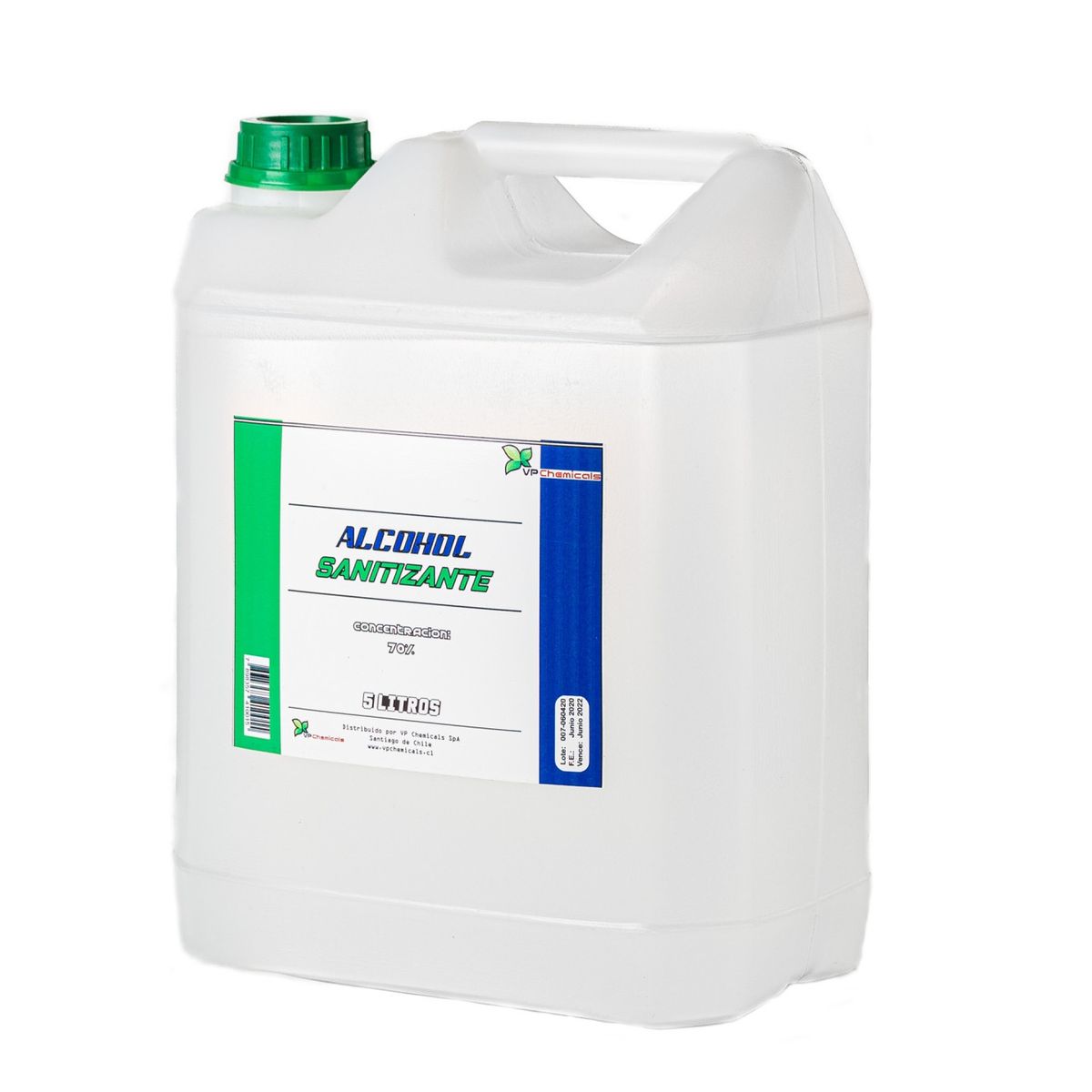 VP CHEMICALS - Alcohol Sanitizante Al 70% - 5 Litros