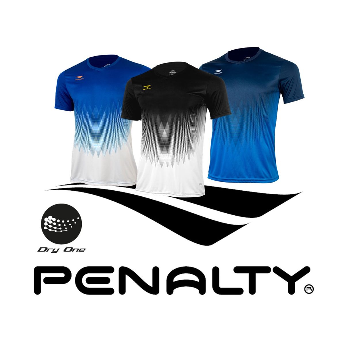 PENALTY - Polera Penalty Prisma Azul Blanco PENALTY