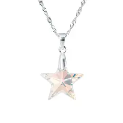 JOYAS MONTERO - Collar Estrella Cristal Genuino Aurora Boreal