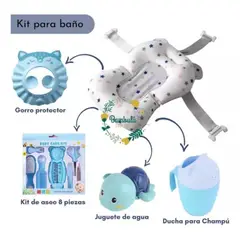 GENERICO - Kit De Accesorios Para Bañera Baño De Bebé Cojin Hamaca