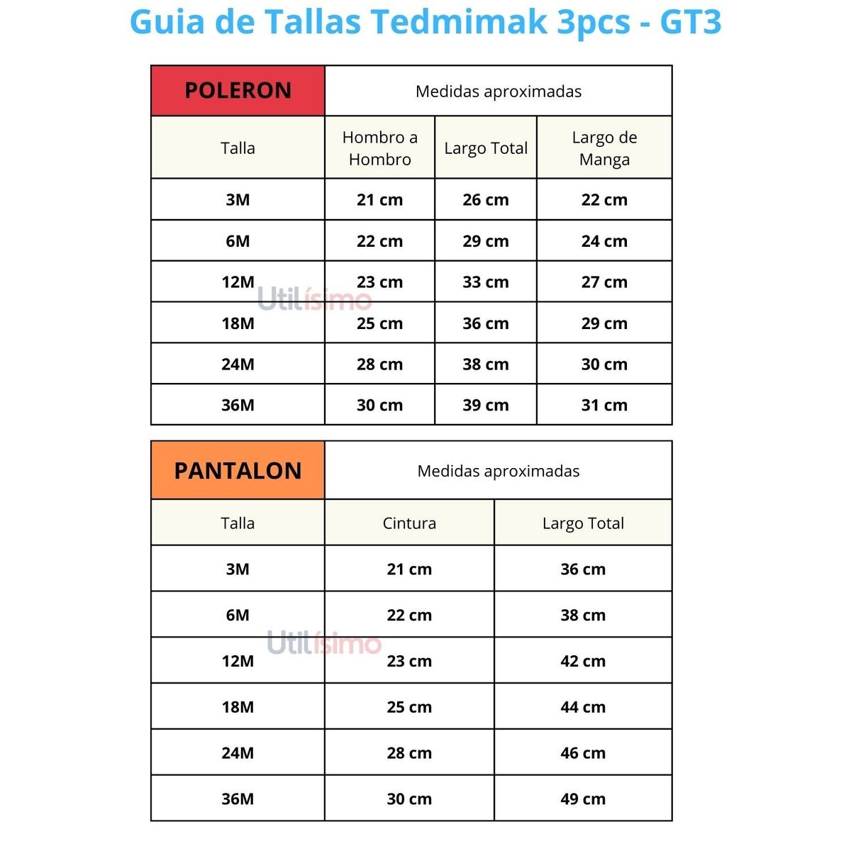 TEDMIMAK - Pack 3 Piezas Bebe Niña Poleron Pantalón Body Tedmimak Plata