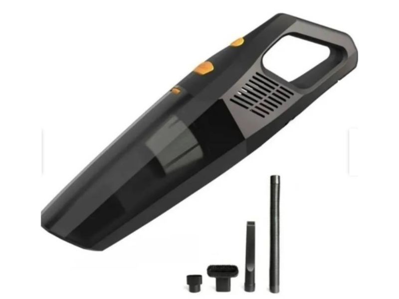 GENERICO Aspiradora Para Auto 12v Filtro Lavable Potente Con Luz Led