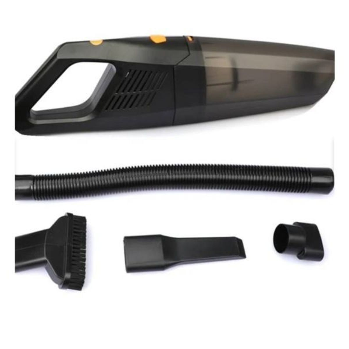 GENERICO - Aspiradora Para Auto 12v Filtro Lavable Potente Con Luz Led