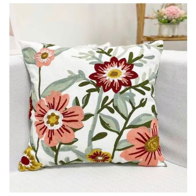 Imagen 2 del producto Set Piecera 210X70 + 2 Fundas Bordadas Flores Damasco Cama King o 2 Pzas