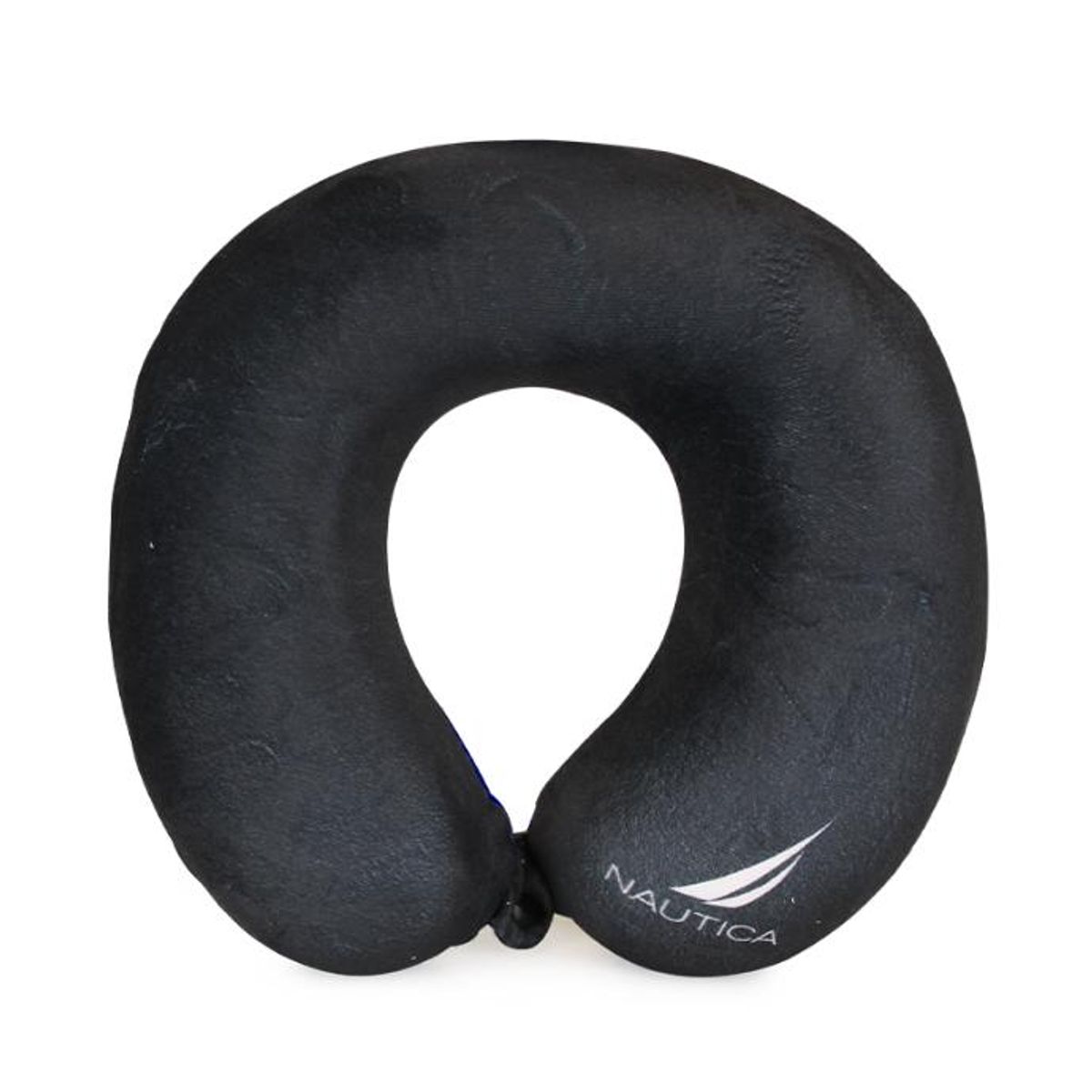 NAUTICA - Almohada de viaje Memory Foam negro-azul NAUTICA