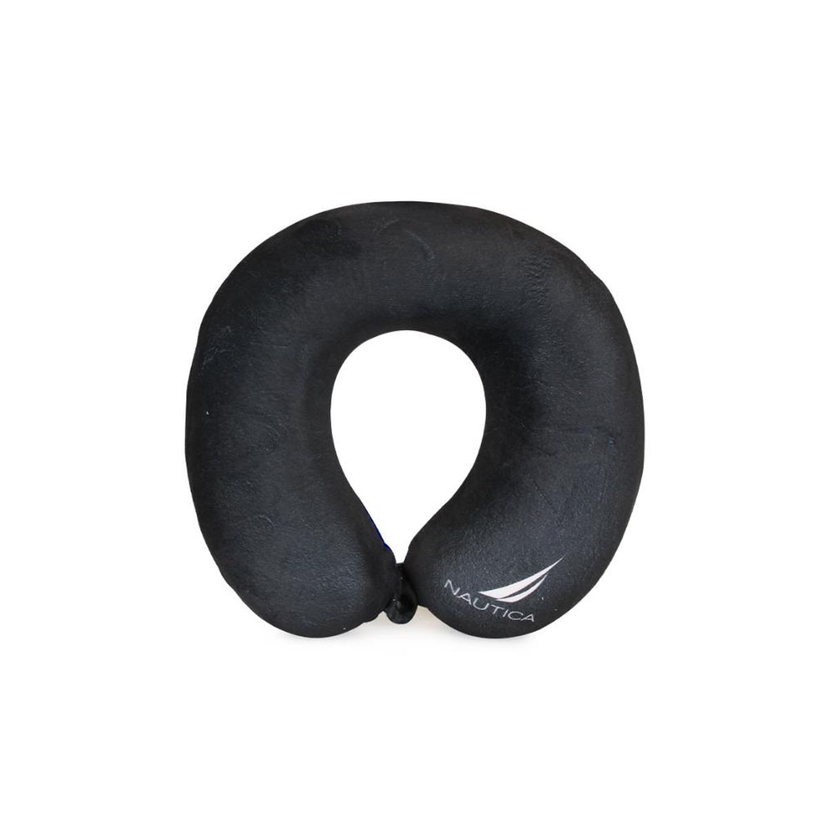 NAUTICA - Almohada de viaje Memory Foam negro-azul NAUTICA