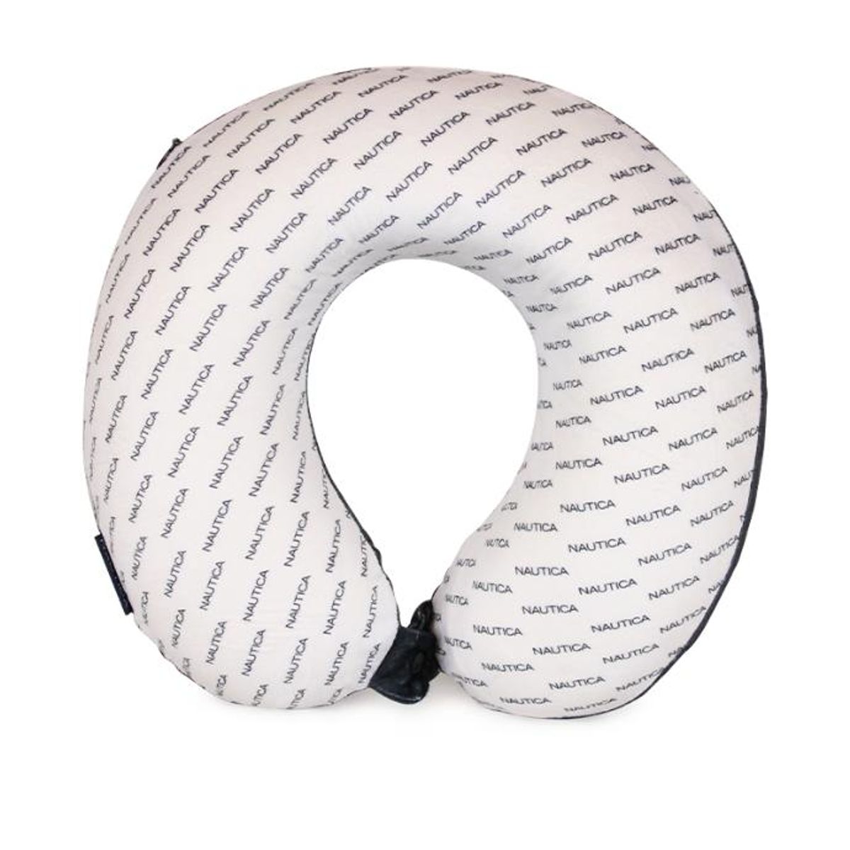 NAUTICA - Almohada de viaje Memory Foam negro-blanca NAUTICA