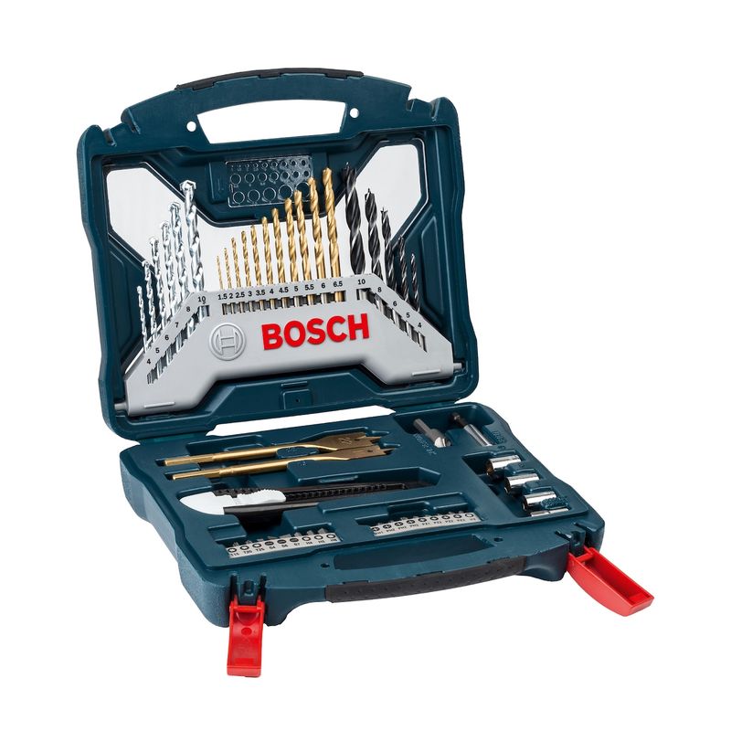 BOSCH - MALETÍN X-LINE 50 UNIDADES TALADRAR Y ATORNILLAR AZUL BOSCH