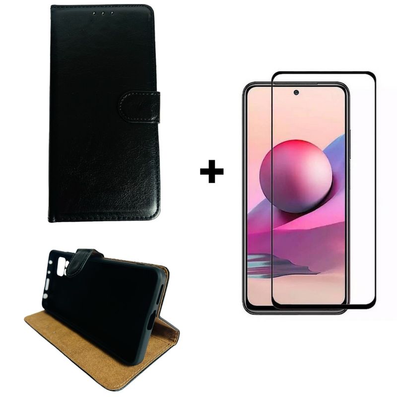 GENERICO - Carcasa Para Xiaomi Redmi Note 11 Pro Flip Cover + Lámina