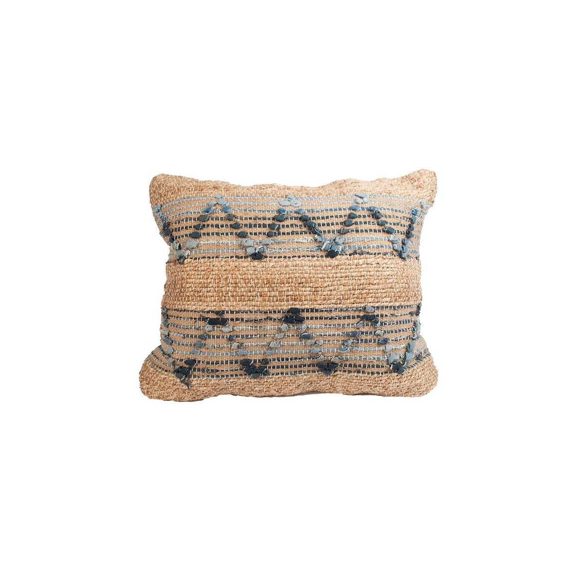 GENERICO - Cojín Rectangular Con Relleno Pompones - S02005