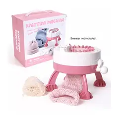 GENERICO - Máquina De Tejer Lana A Mano Color Rosado