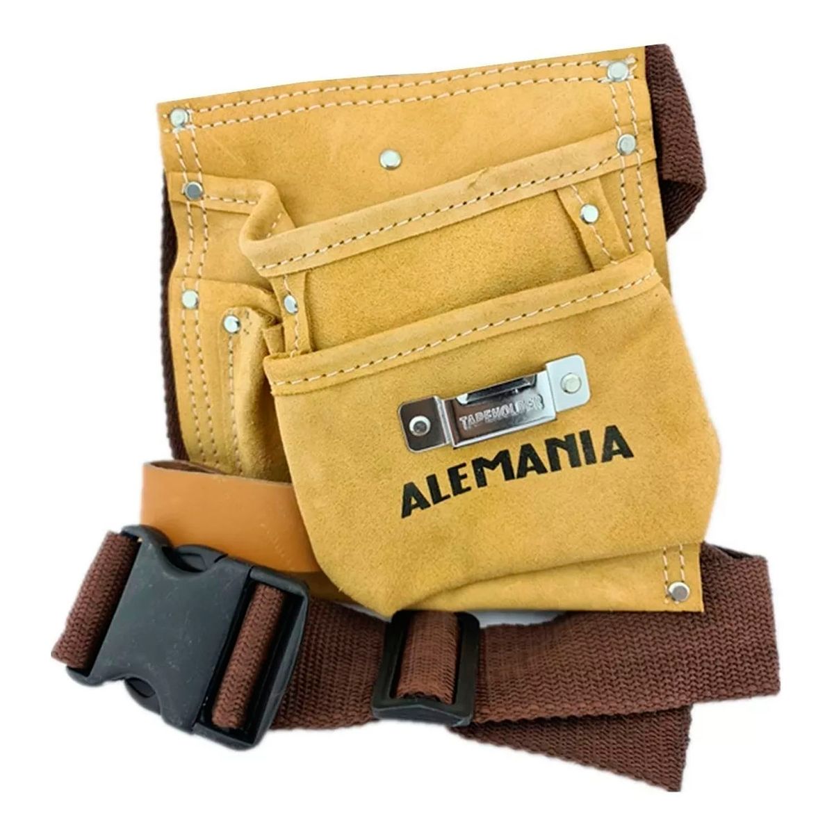 GENERICO - Coleto Carpintero Portaherramienta Sencillo De Cuero