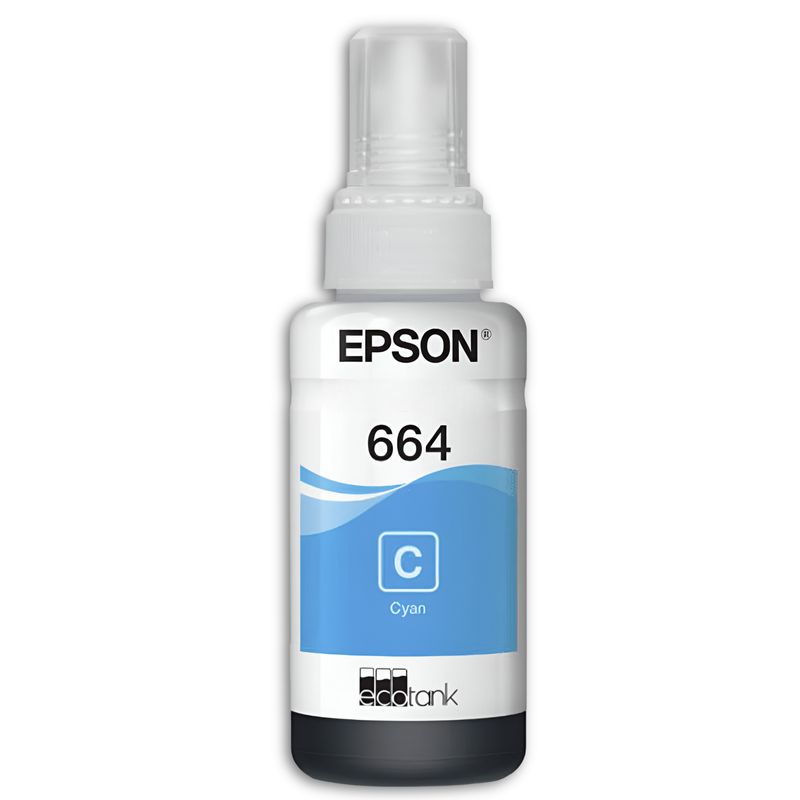 EPSON - Tinta Epson 664 Original Cyan 70Ml Premium Edition - Blanco