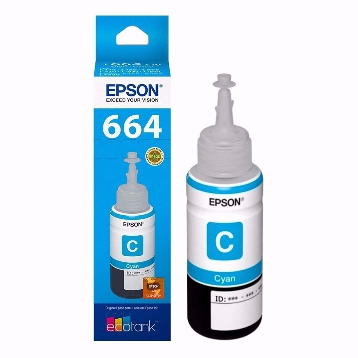 EPSON - Tinta Epson 664 Original Cyan 70Ml Premium Edition