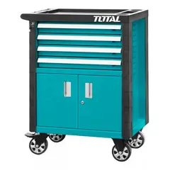 TOTAL TOOLS - Carro Caja Gabinete Metalico Para Herramientas 4 Cajones Total