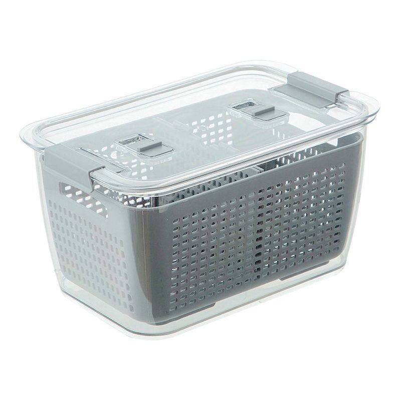U BUY - Tapa De Contenedores De Frutas Y Verduras Frescas Gris