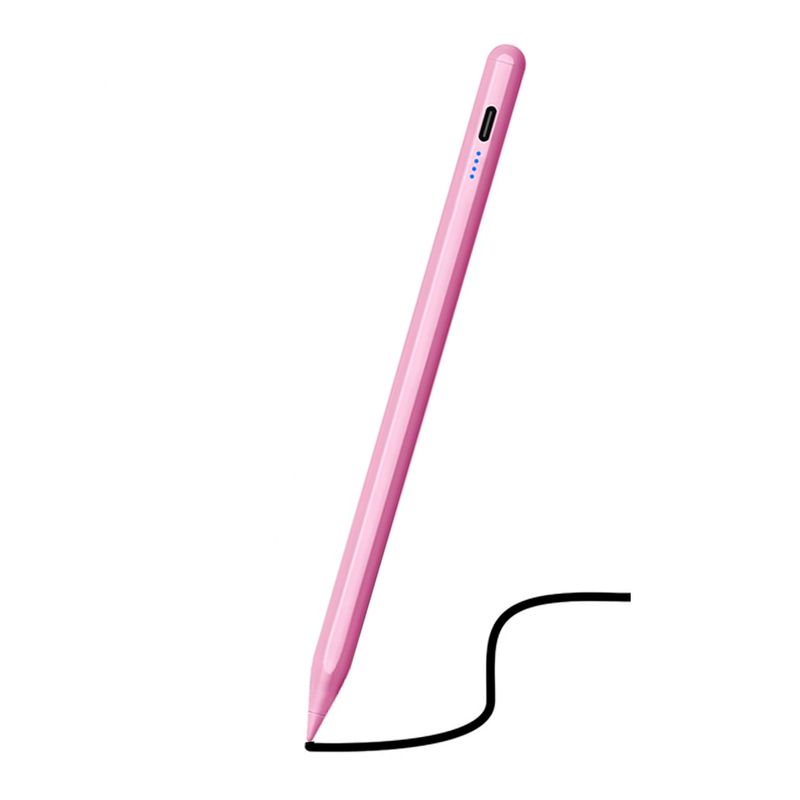 GENERICO - Lapiz Pencil Compatible Con Apple iPad Rechazo De Palma - Rosa