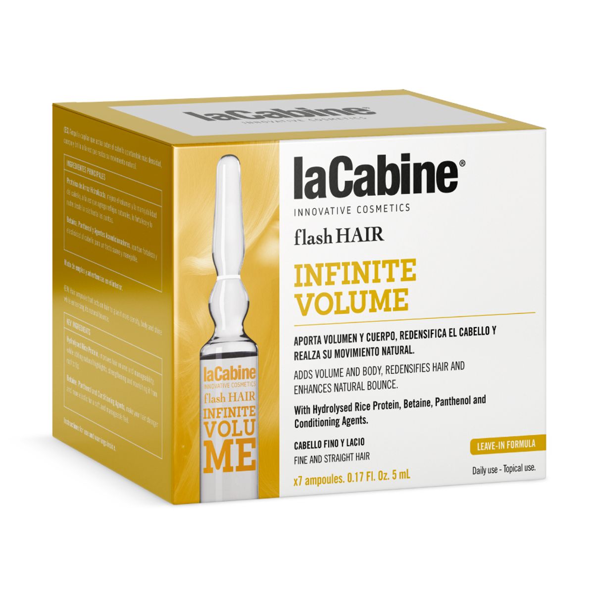 LA CABINE - Ampolla Flash Hair Infinite Volume 5ml x 7 uni
