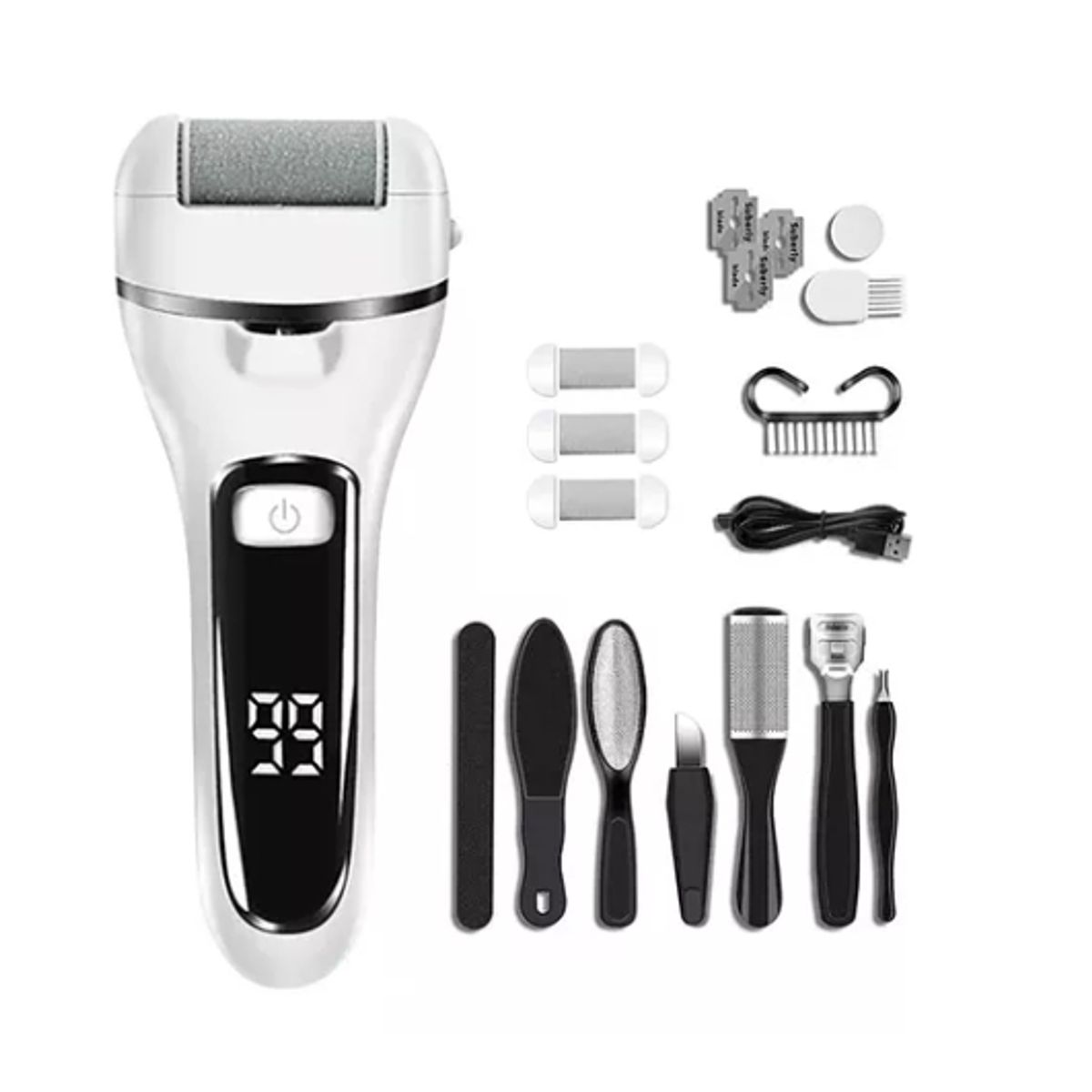 GENERICO - Removedor Quita Callos Eléctrico Para Pie Recargable