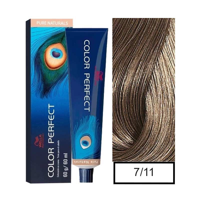 WELLA - Tintura Permanente Wella 7/11 Color Perfect 60Gr  Mas oxidante