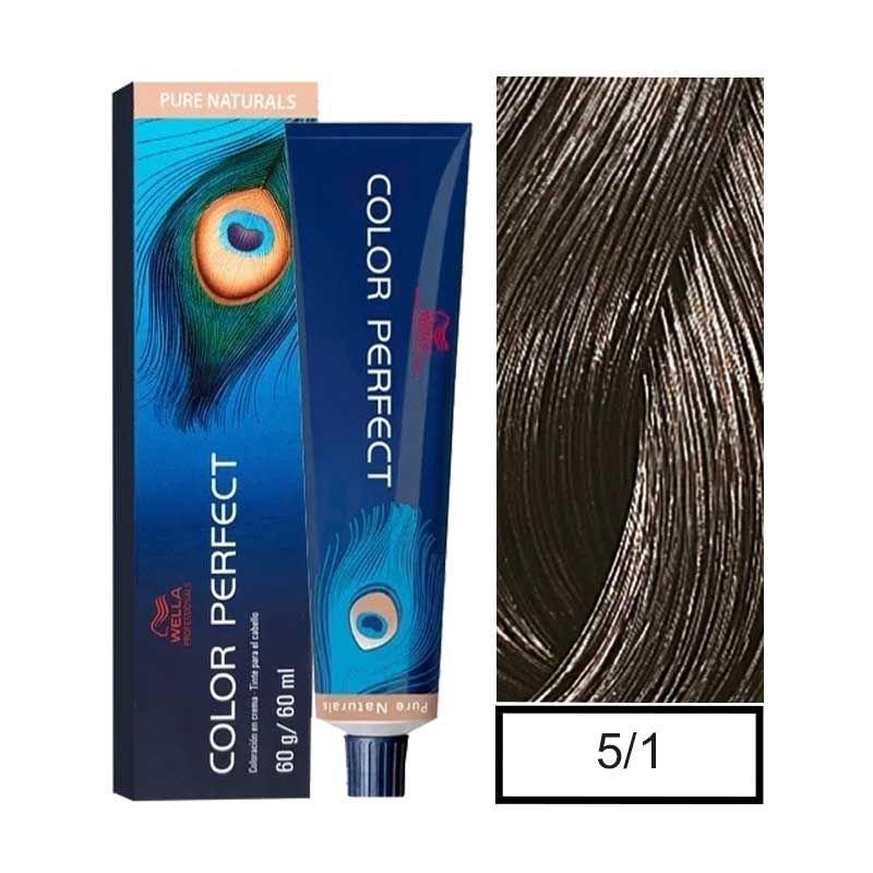 WELLA - Tintura Permanente Wella 5/1 Color Perfect 60Gr  Mas oxidante