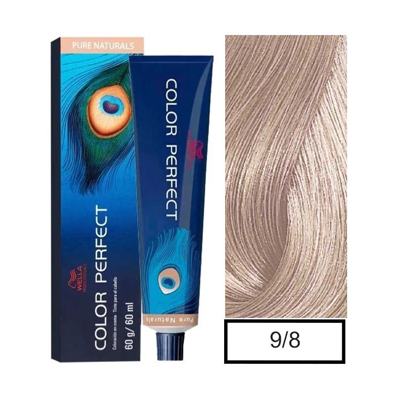 WELLA - Tintura Permanente Wella 9/8 Color Perfect 60Gr  Mas oxidante