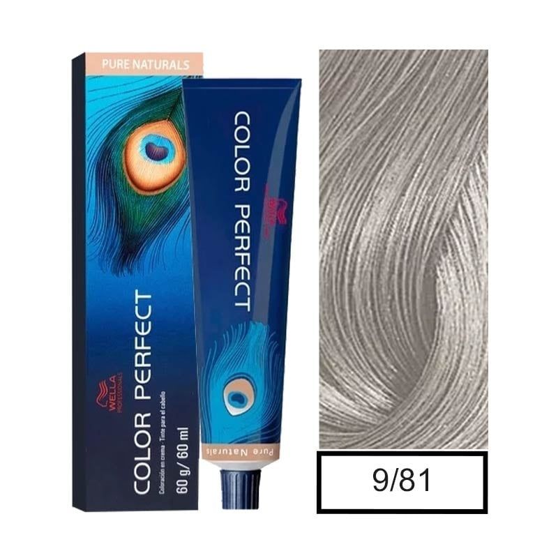 WELLA - Tintura Permanente Wella 9/81 Color Perfect 60Gr  Mas oxidante
