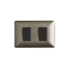 STANFORD - Interruptor Doble 9-15 10A 250V Café