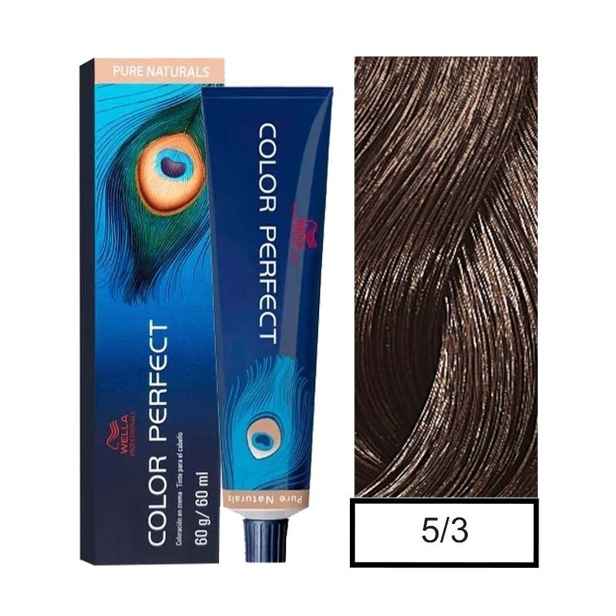 WELLA - Tintura Permanente Wella 5/3 Color Perfect 60Gr  Mas oxidante