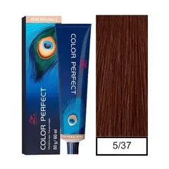 WELLA - Tintura Permanente 5/37 Color Perfect 60Gr Mas oxidante