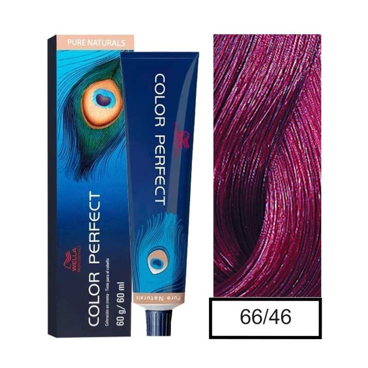 WELLA - Tintura Permanente Wella 66/46 Color Perfect 60Gr  Mas oxidante