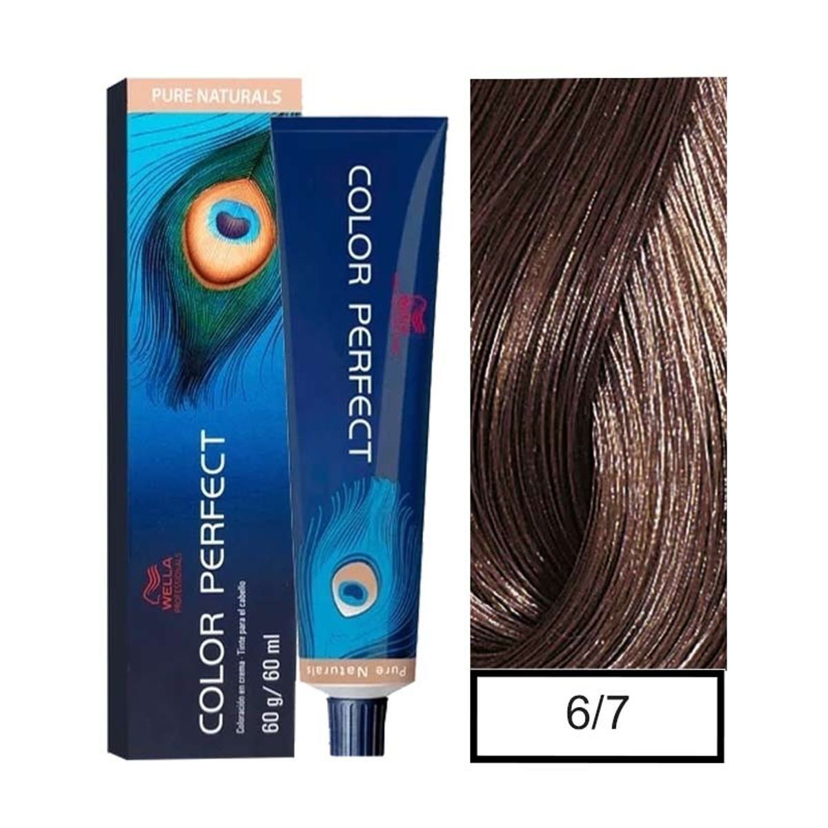 WELLA - Tintura Permanente Wella 6/7 Color Perfect 60Gr  Mas oxidante