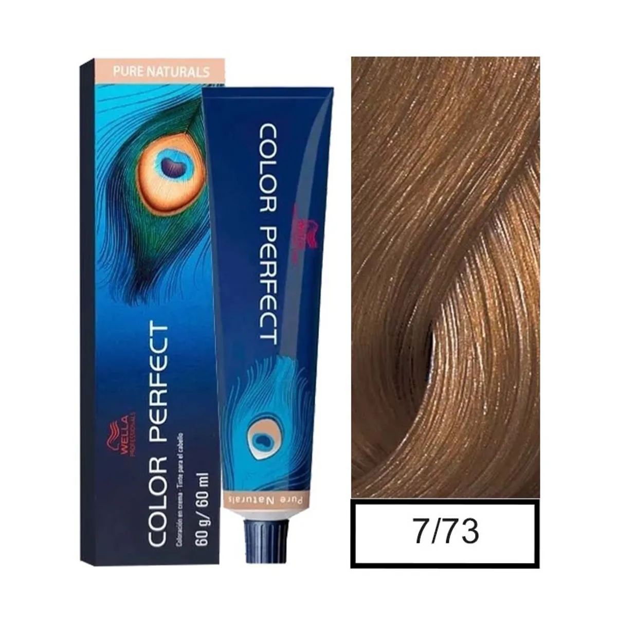 WELLA - Tintura Permanente Wella 7/73 Color Perfect 60Gr  Mas oxidante