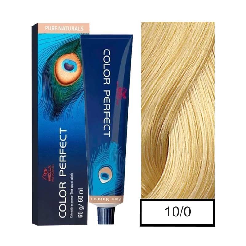 WELLA - Tintura Permanente Wella 10/0 Color Perfect 60Gr  Mas oxidante