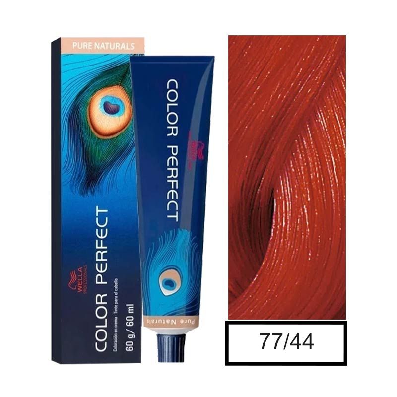 WELLA - Tintura Permanente Wella 77/44 Color Perfect 60Gr  Mas oxidante