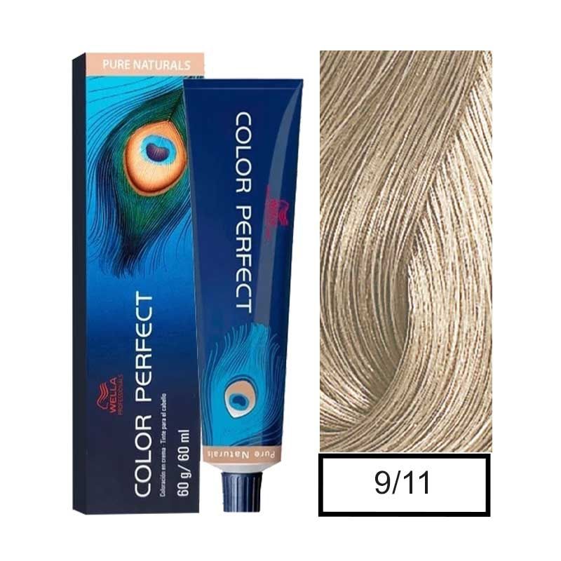 WELLA - Tintura Permanente Wella 9/11 Color Perfect 60Gr  Mas oxidante
