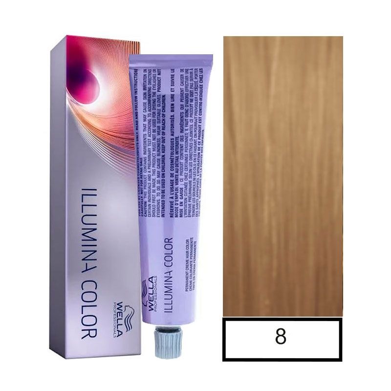 WELLA - Tintura Permanente Wella 8/  Illumina Color 60Ml  Mas oxidante