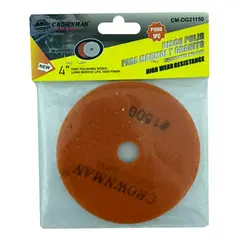 GENERICO - Disco Lija Para Pulir Marmol Granito 4 Pulgadas Crownman grano 1500