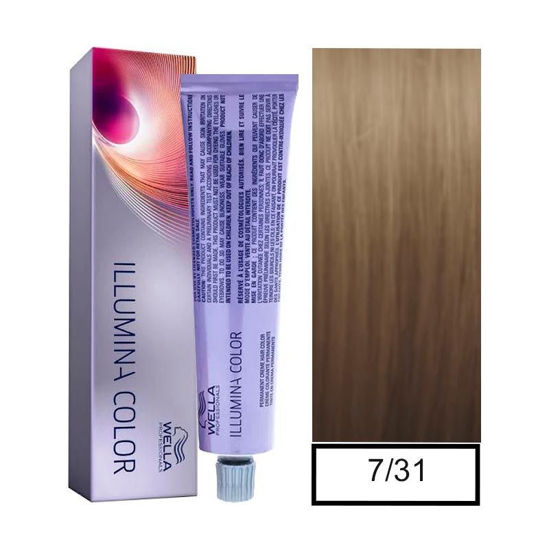 WELLA - Tintura Permanente Wella  7/31 Illumina Color 60Ml  Mas oxidante