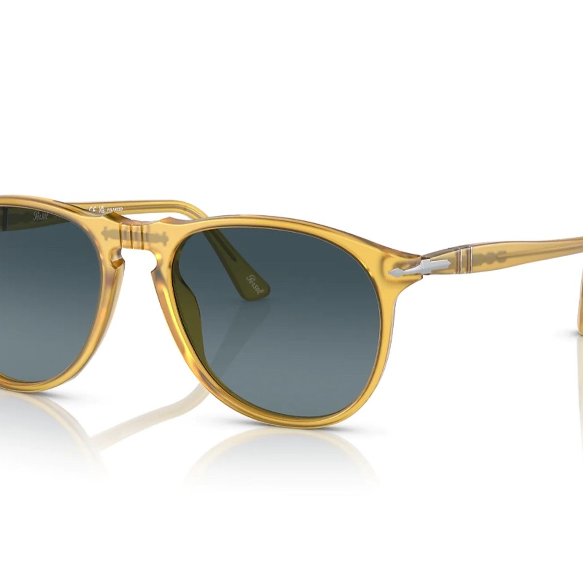 PERSOL - Lentes de Sol 649 Amarillo Transparente Polarizados