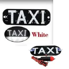 UNIVERSAL - LETRERO TAXI COLOR BLANCO